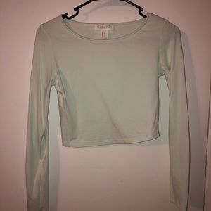 Forever 21 long sleeve crop top